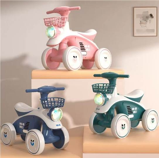 Juguete Wholesale Kids Outdoor No Pedals 1-4.5 Years Old Toddler Foot Scooter Kids 4 Wheels Ride-on Cars Toys Children Sliding Baby Balance Bike