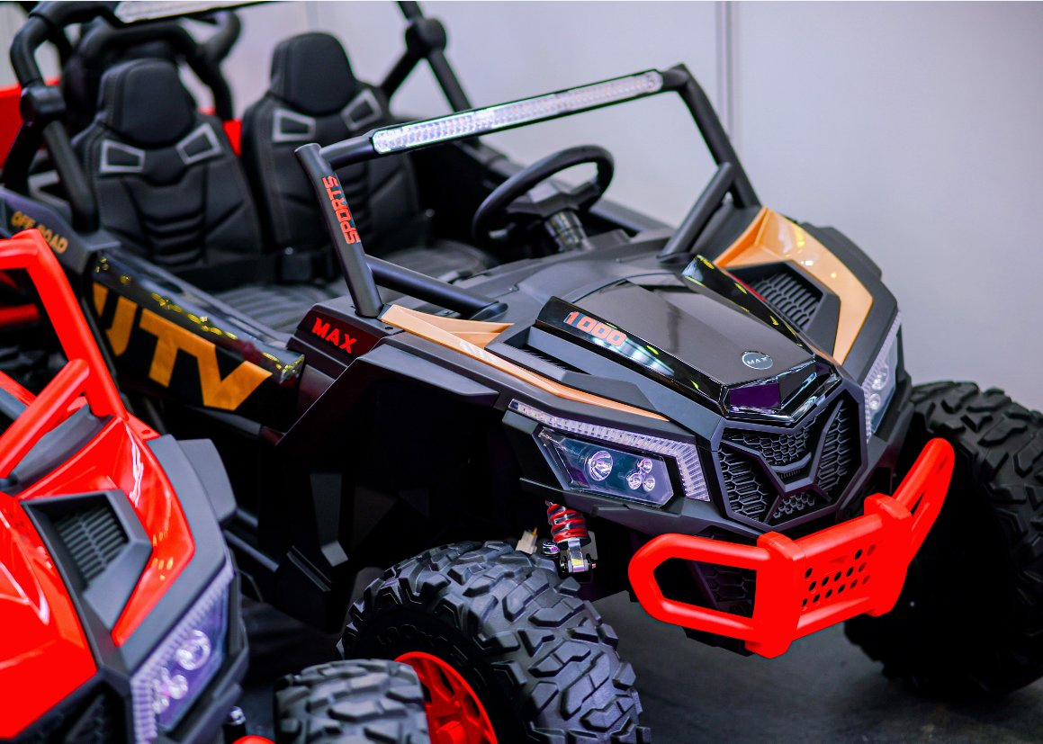4X4 UTV Kids Electric Car Ride on Toy 24V Battery-Powered Side by Side with Wireless Parental Control