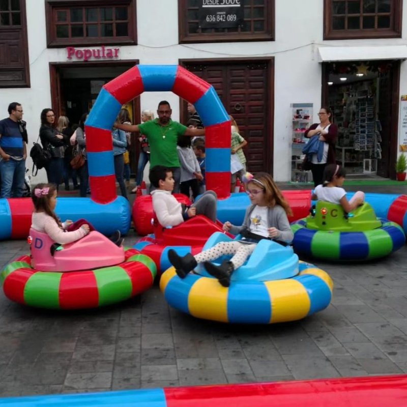 Qiqu Outdoor Playground HDPE Kids Inflatable Electric Bumper Cars for Sale