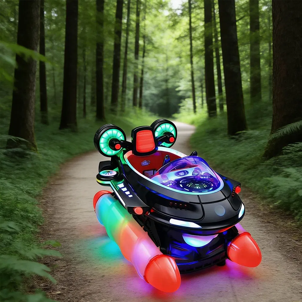 Space Ship Kiddie Ride on Machine Futuristic Mecha Themed Coin Operated Car China OEM for Export