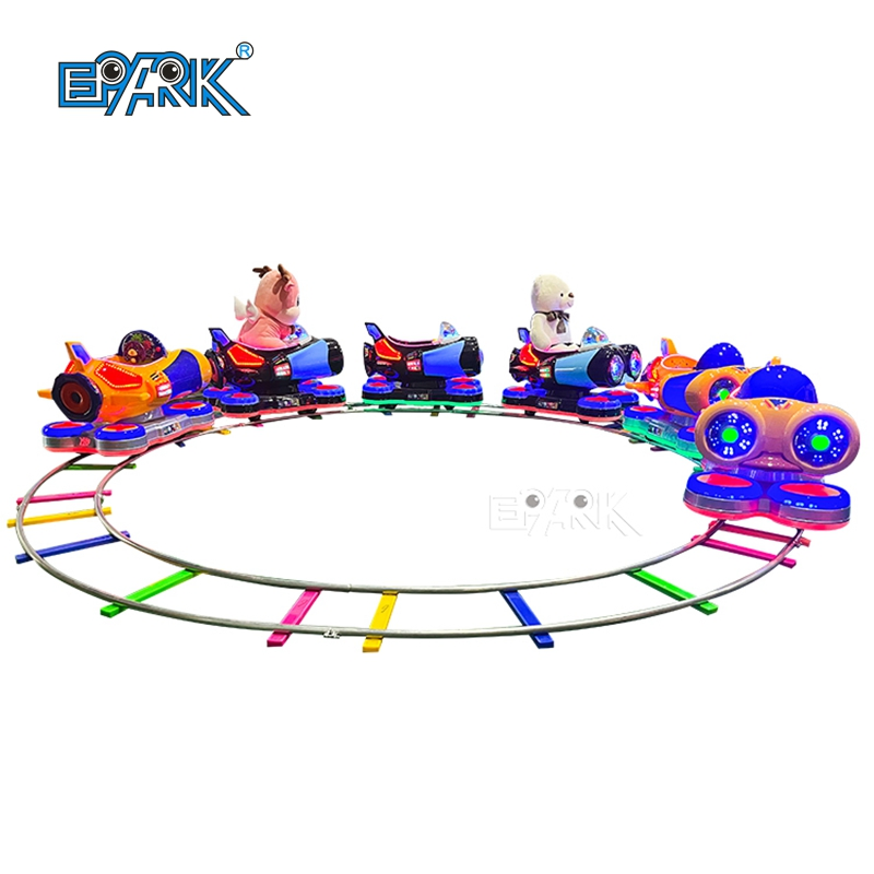 Six Seats 6 Players Electric Train Children Amusement Park Ride Equipment Track Train