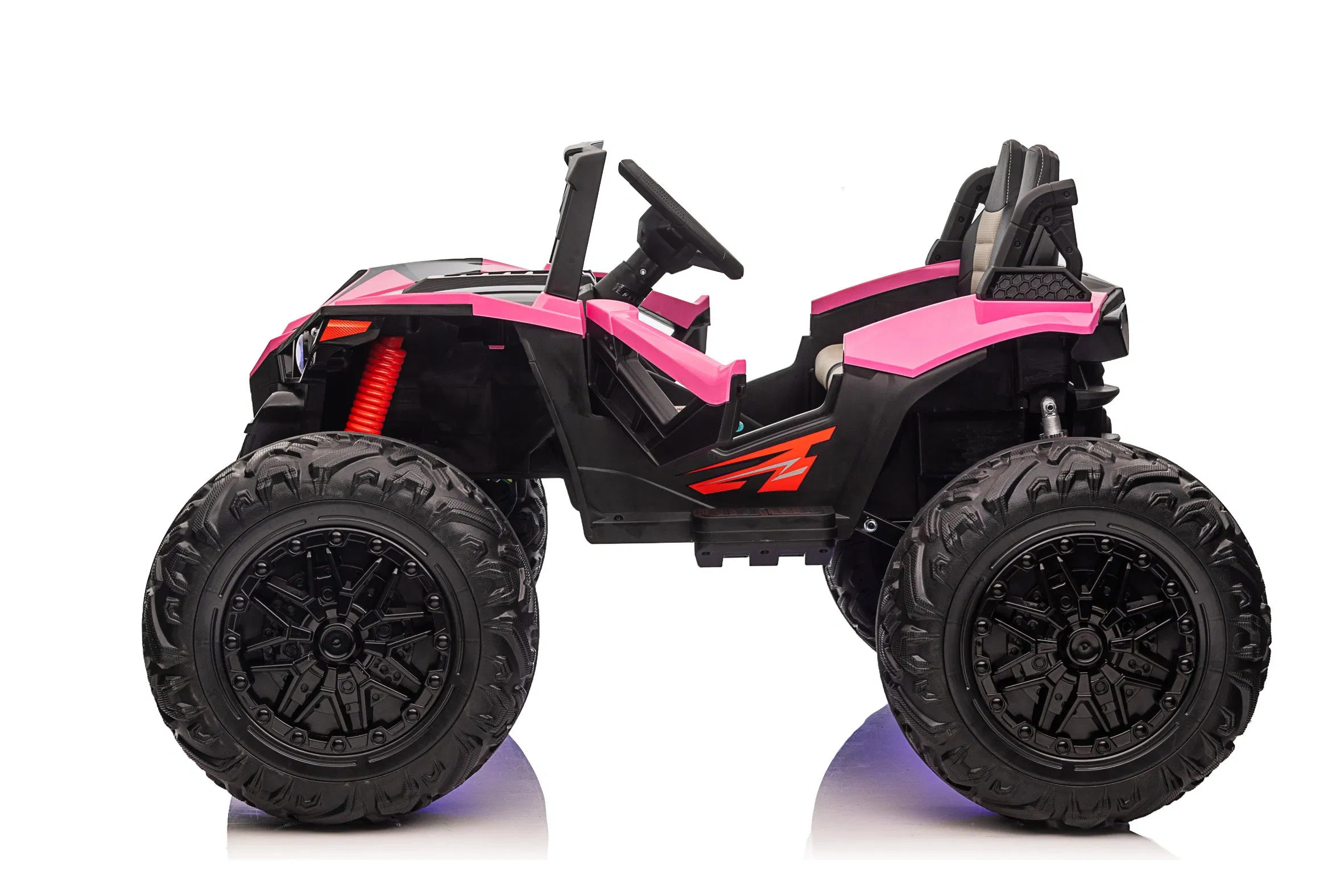 24V 2 Seats Ride on UTV with Remote Control, Extra Large EVA Wheels, Wide Seat 4WD Electric Vehicle Toys