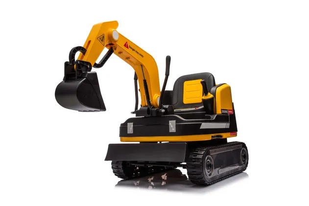 Kids Electric Excavator Side View