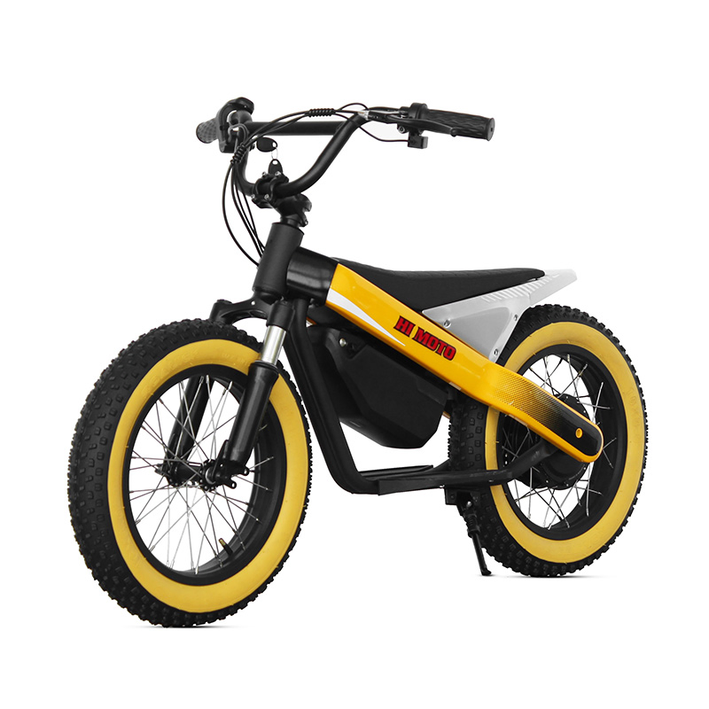 New Electric Kids Bike 24V Removable Lithium Battery 16 Inch Fat Tire Children's Electric Scooter