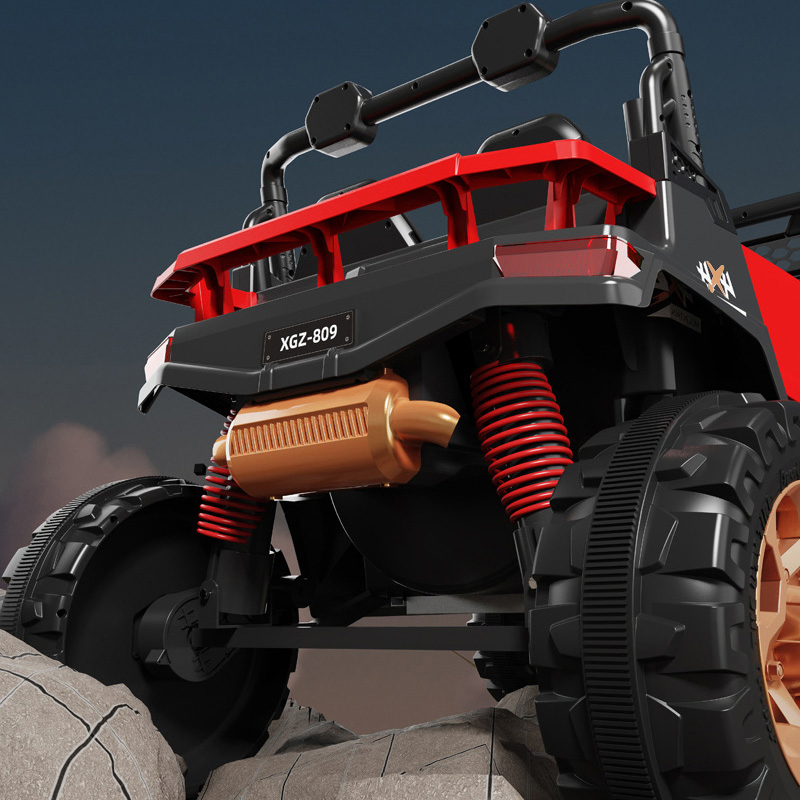 High Quality Factory Direct Sale Red Shock Absorbing Electric Ride on Toys Soft Startride on Truck Made in China