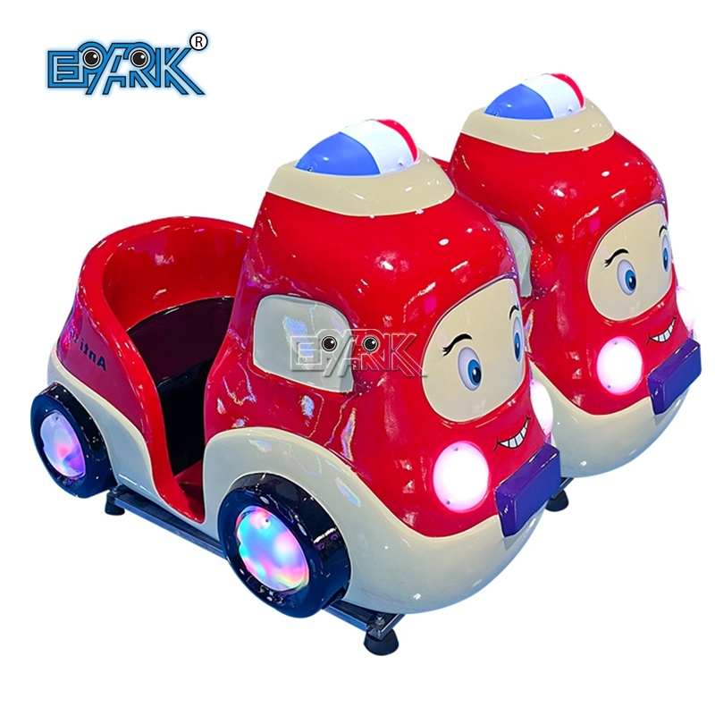 Kids Machine Games Indoor Kiddie Ride Little Red Police Car Swing Car