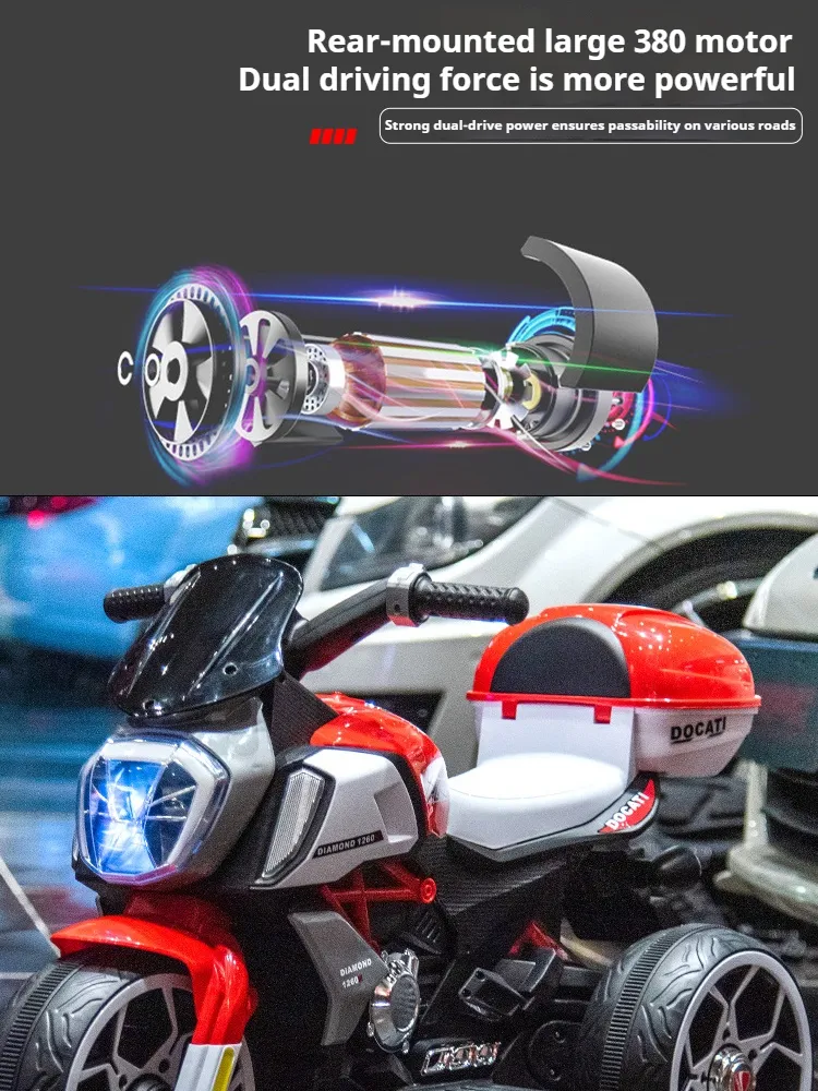 Kids Electric Motorcycle View