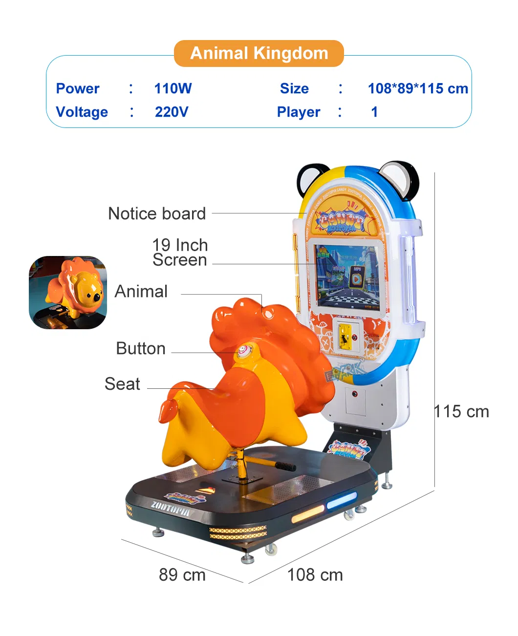 Kiddie Ride Detail 2