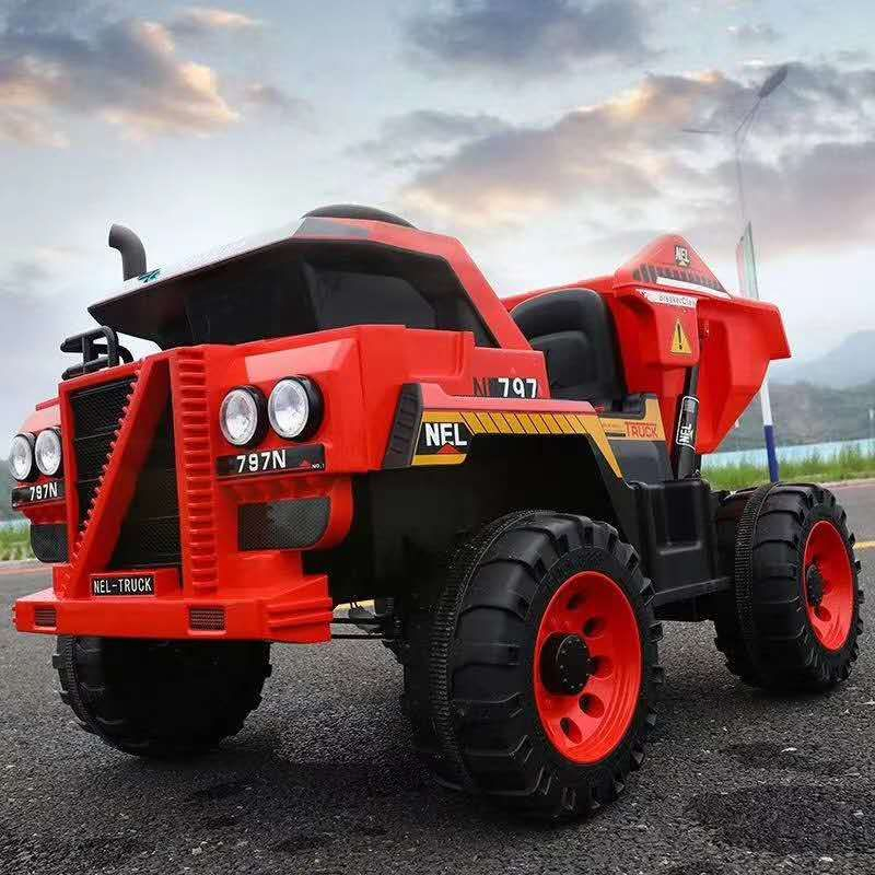 2021 Factory Hot Sell Kids Ride on Toy Truck with Battery Operate and Remote Control Tipper Truck