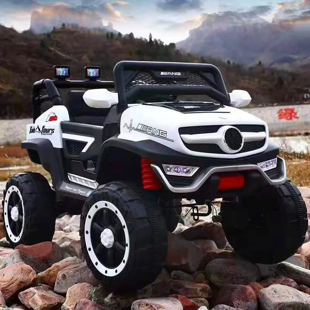 Scale-Model Realistic Children's Electric Ride-on Four-Wheel off-Road Vehicle with Remote Control and Rocking Function Toy