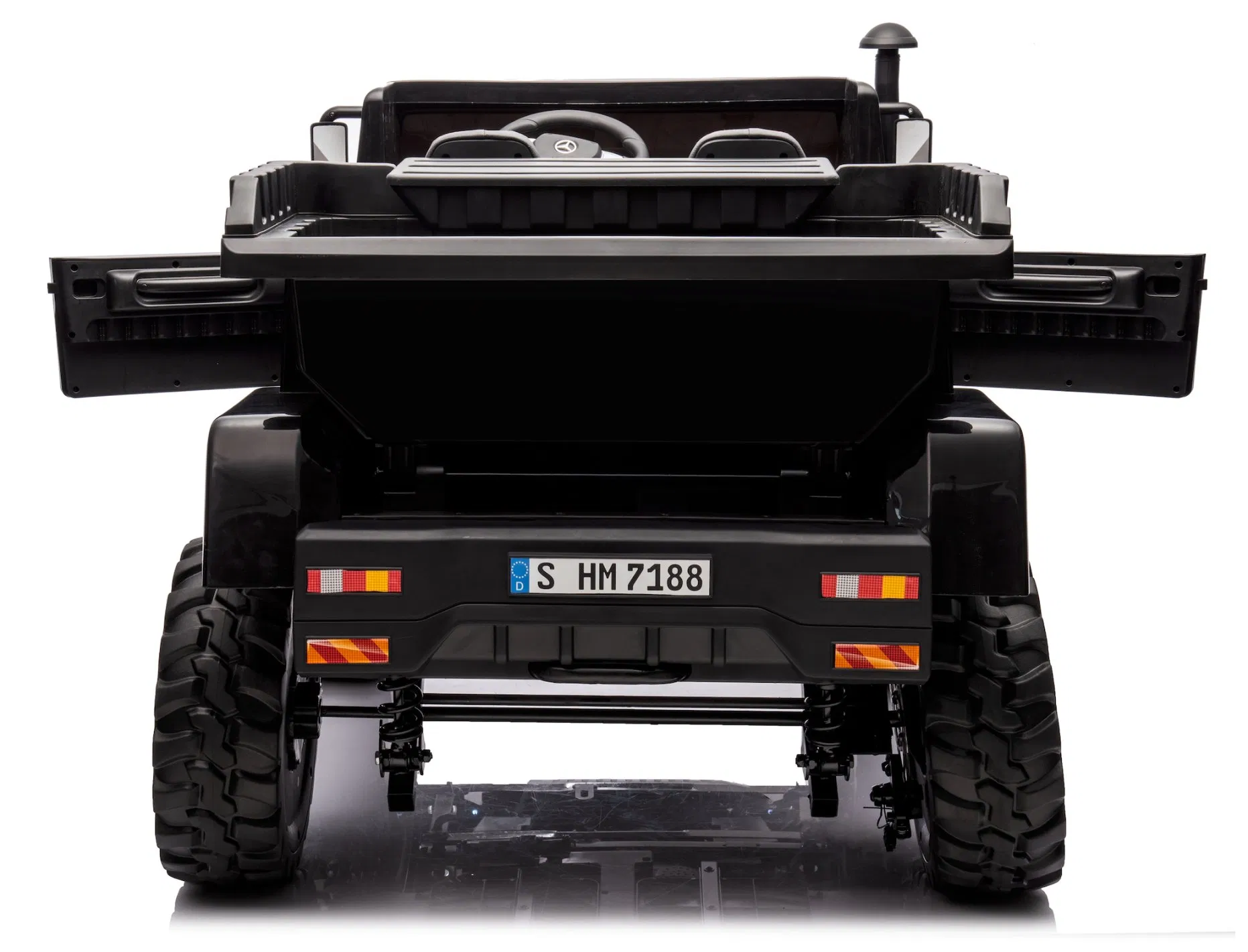 New Licensed Mercedes-Benz Unimog 24V Kids Ride on Truck with Remote Control, Battery Powered Toy Car with Spring Suspension