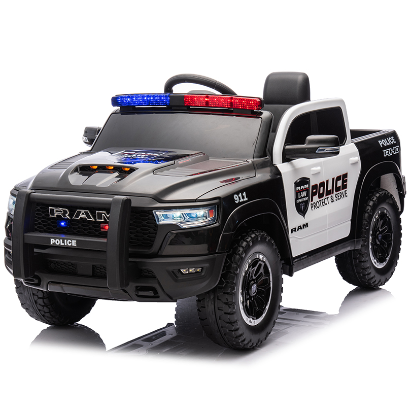 Licensed RAM 1500 Rho Police Super Truck Ride on Car for Kids