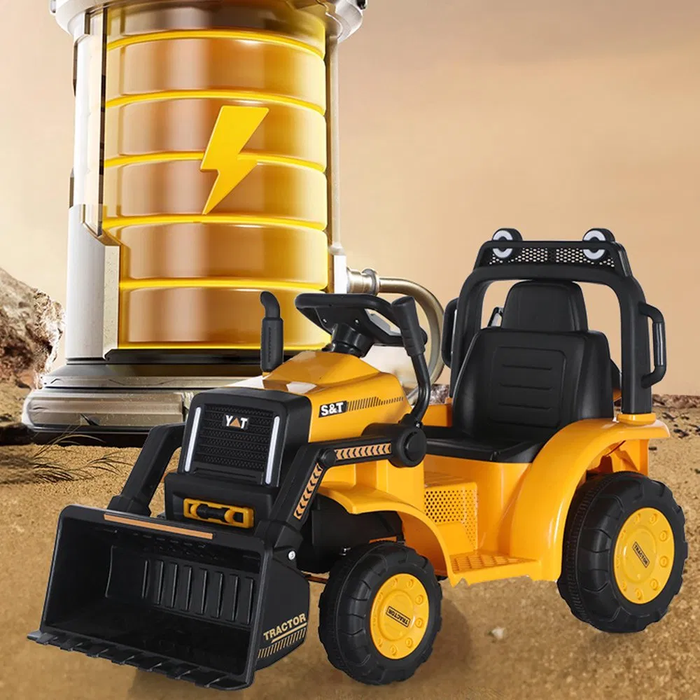 Children's Electric Bulldozer Ride-on Front Loader Excavator Rechargeable Four-Wheel Remote Control Construction Toy Vehicle