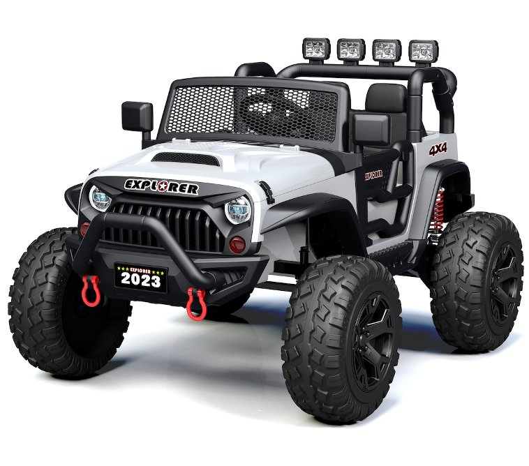 24V Kids Ride on Truck Car W/Parent Remote Control, Spring Suspension, LED Light