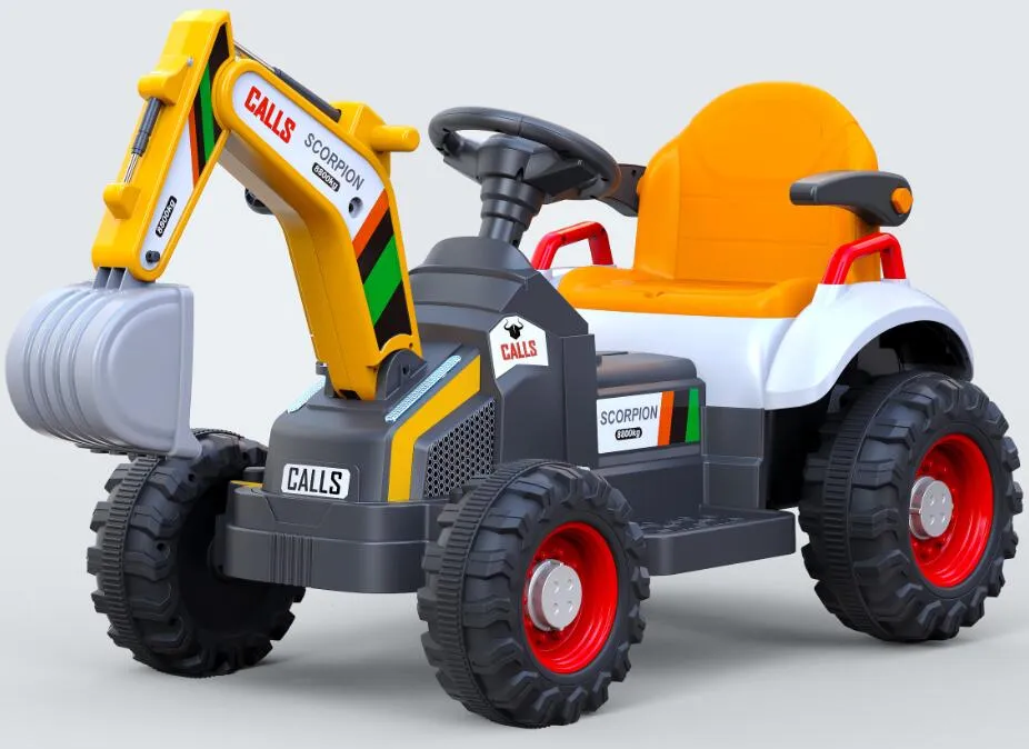 Electric Digger Kids Toy Battery Operated Ride on Car