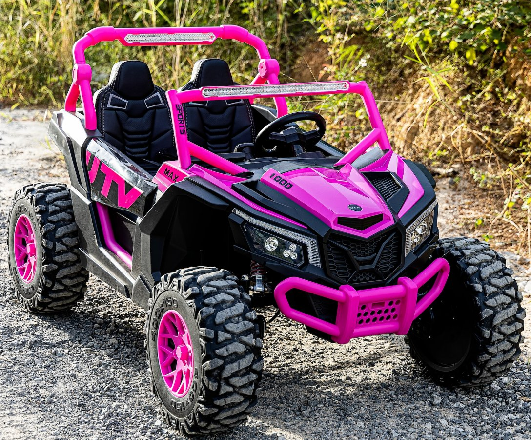 24V Buggy Car, 2-Seater Ride on Car Truck with Remote Control, Kids Electric Vehicle, 4 Ultra Powerful Motors, EVA Wheels, 4-Wheel UTV