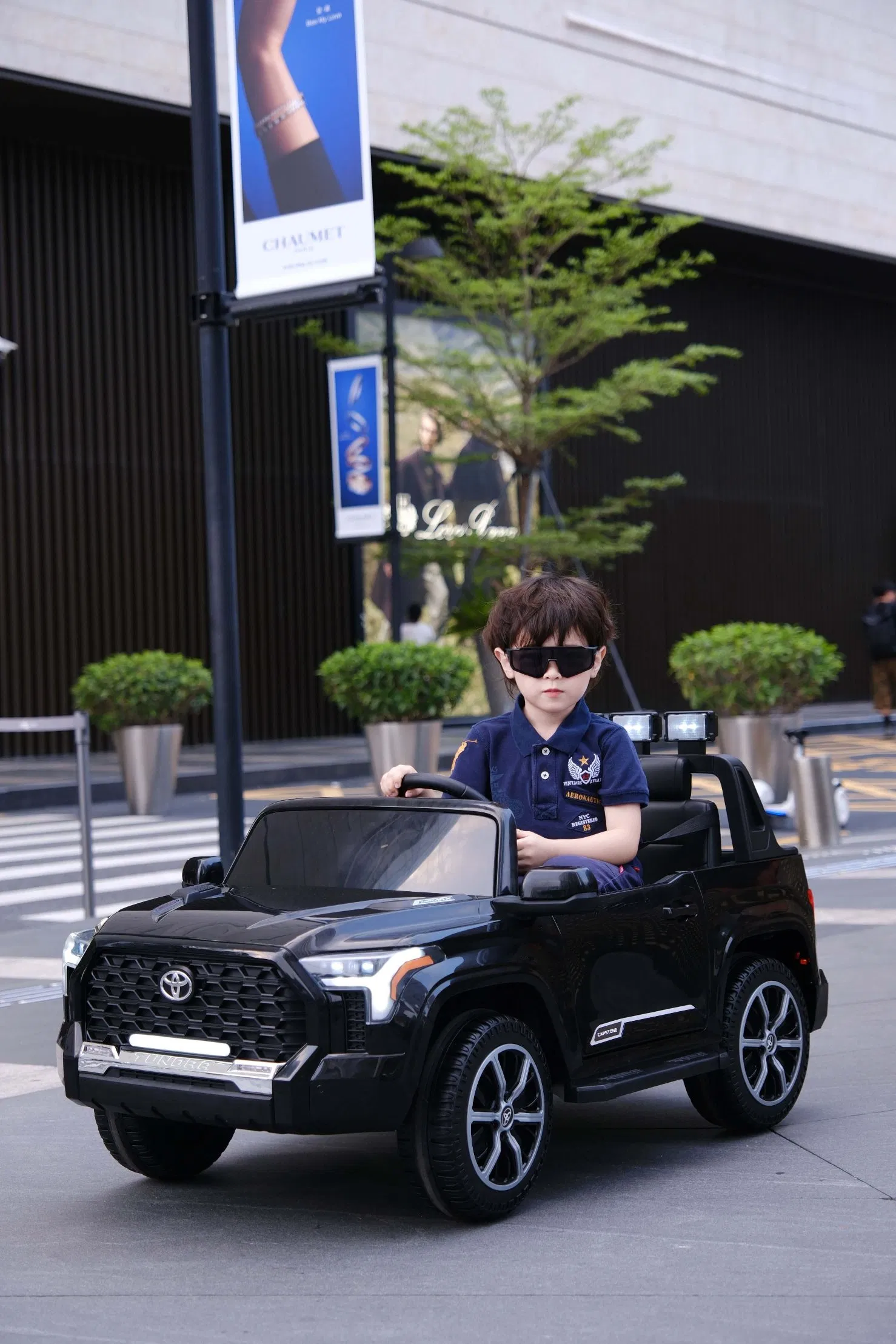 Official Toyota Kids Pickup Truck Electric Ride-on Toy with Bluetooth &amp; LED Lights