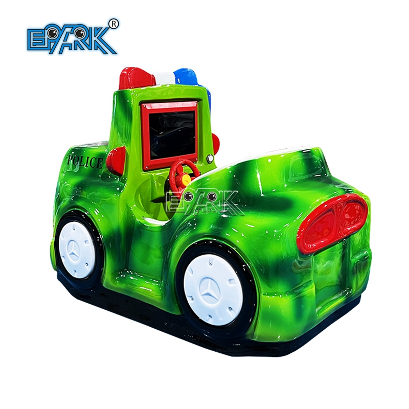 Camouflage Luxury Police Car MP5 Kids Ride Toys for Amusement Park Swing Car Game Machine