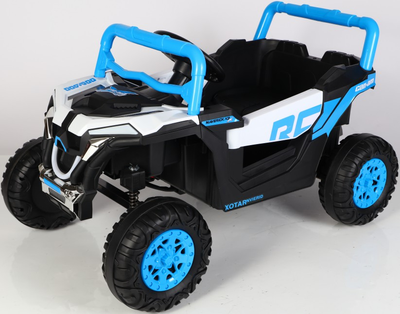 6/12V Ride on Toys for Big Kids, 2 Seater Ride on Cars with Remote Control, Ride on Truck W/ 4-Wheeler Suspension LED Lights UTV