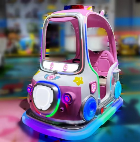 Stylish Pink Police Chariot Ride-on Car for Children
