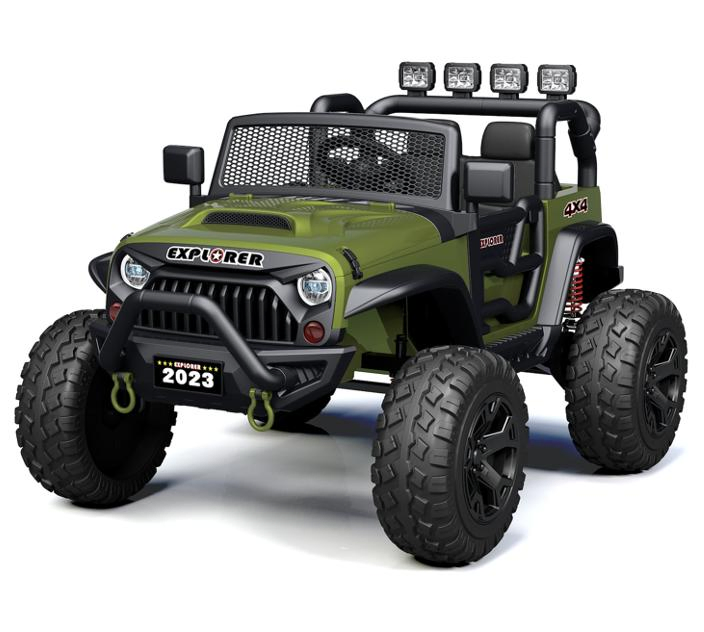 24V Kids Ride on Truck Car W/Parent Remote Control, Spring Suspension, LED Light