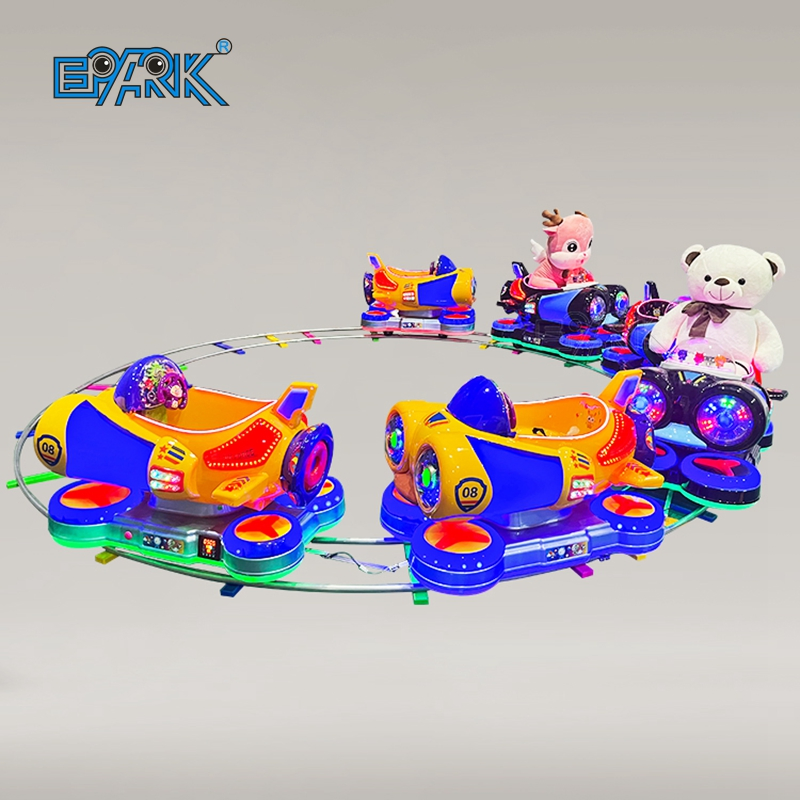 Six Seats 6 Players Electric Train Children Amusement Park Ride Equipment Track Train