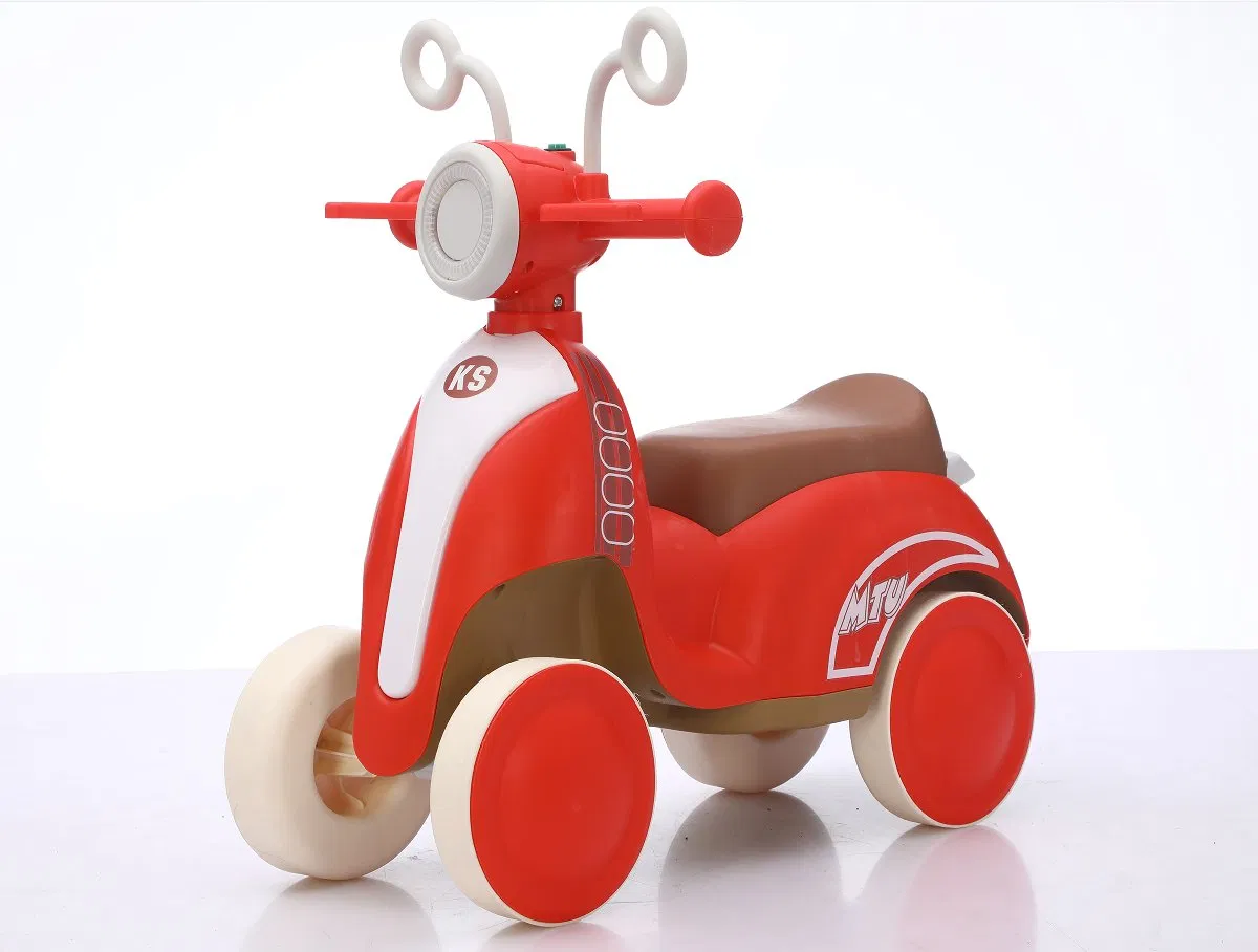 12 Inch Toddler Tricycle 4 Wheels Baby Balance Bike No Pedal Ride on Toys Scooter