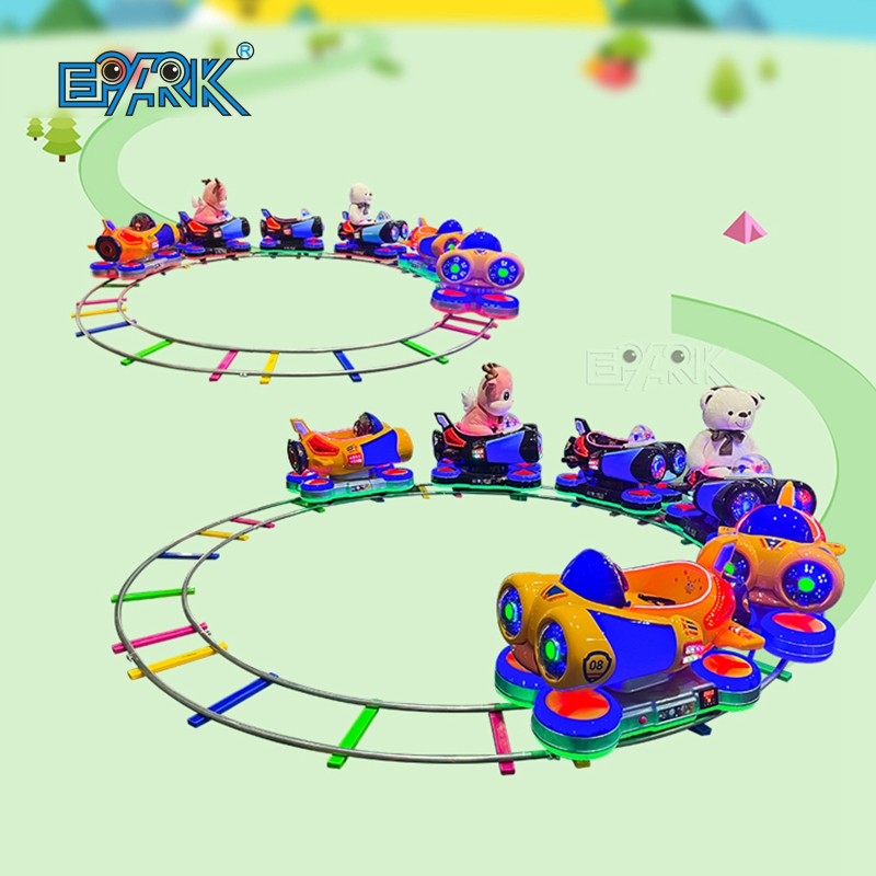 Amusement Park 6 Seats Track The Train Rides Plastic Train Rides for Children Ride Game Machine