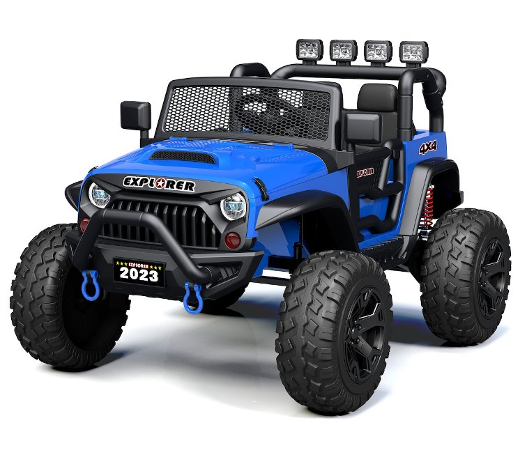 24V Kids Ride on Truck Car W/Parent Remote Control, Spring Suspension, LED Light