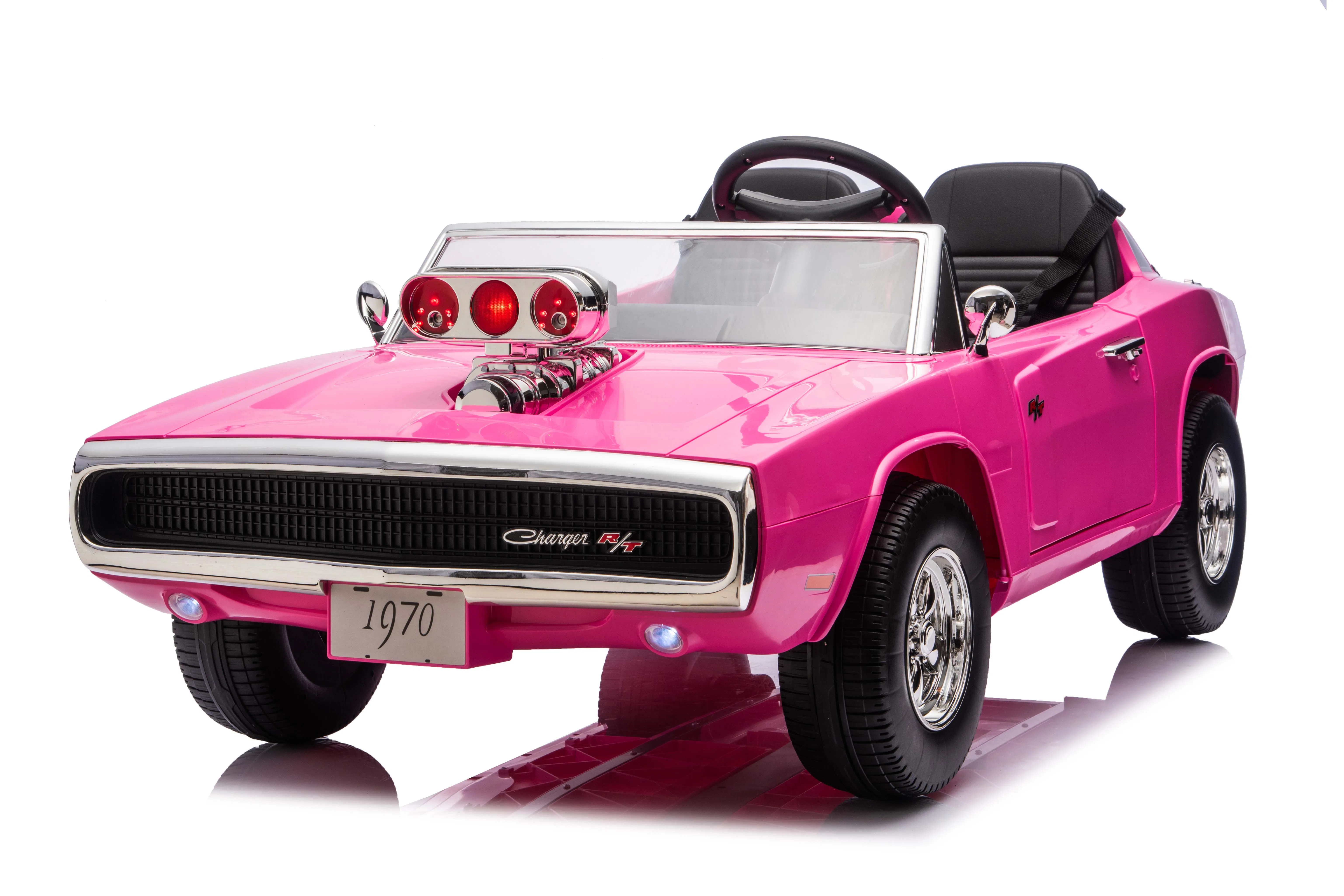 Classic Electric Car for Kids with Remote Control and Spray Feature