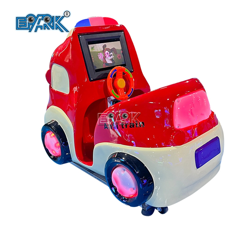 Outdoor Kiddie Ride Swing Machine Little Red Police Car Kiddy Ride for Shopping Mall