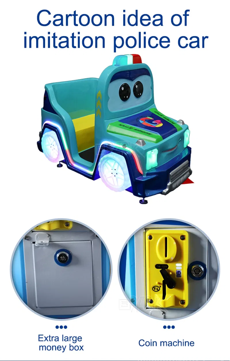 Police Car Kiddie Ride View 4