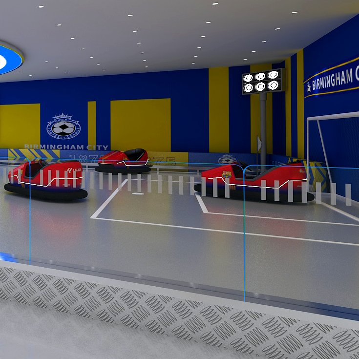 Football Game Match Theme Design Bumper Cars Amusement Park Equipment Electric Bumper Cars for Kids/Adult