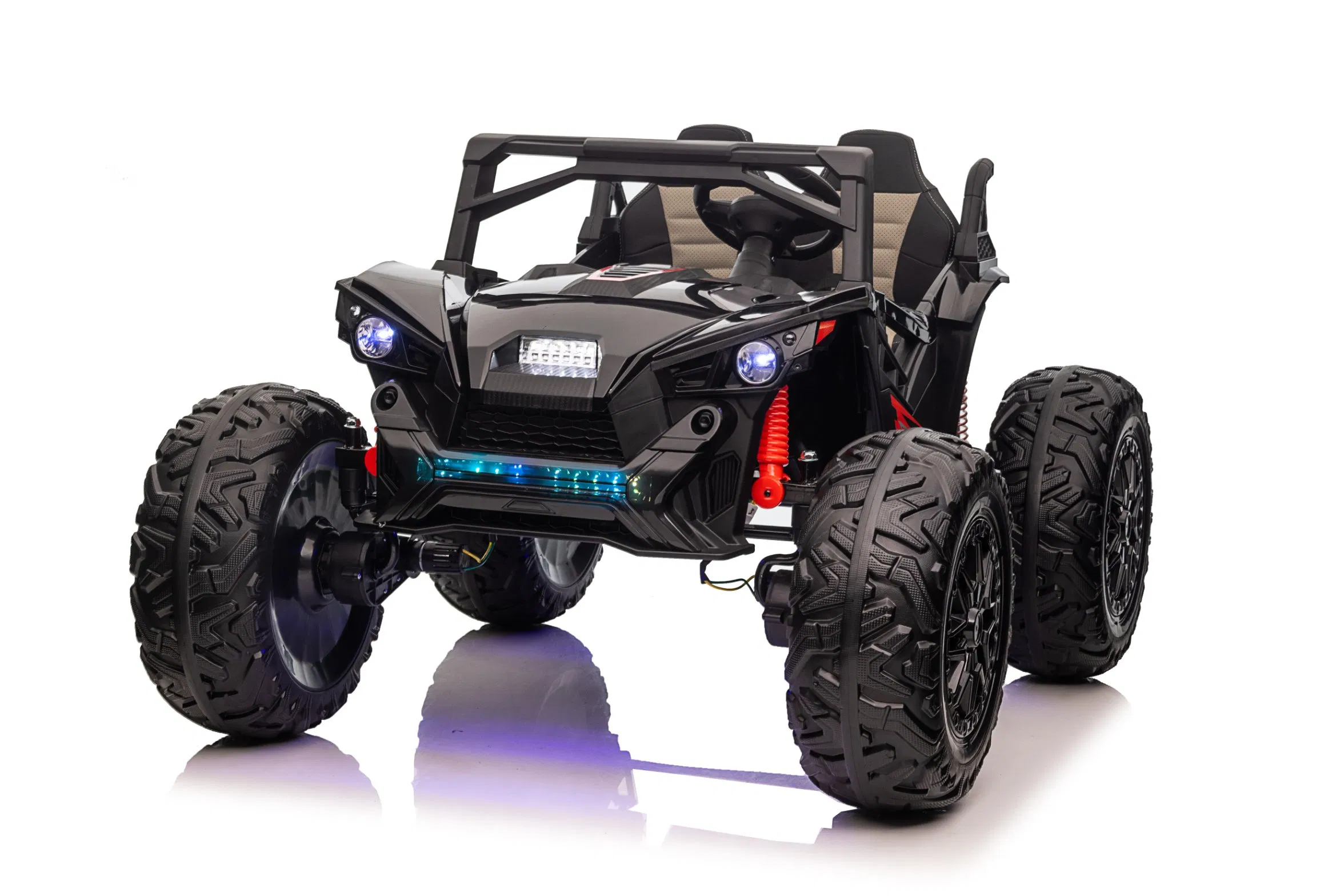 24V 2 Seats Ride on UTV with Remote Control, Extra Large EVA Wheels, Wide Seat 4WD Electric Vehicle Toys