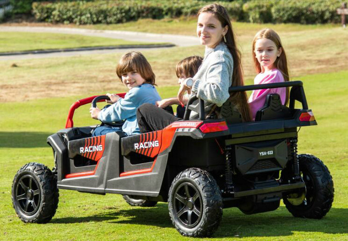 48V Brushless Motor 4 Seater UTV Electric Ride on Car for up 14 Years Old Kids