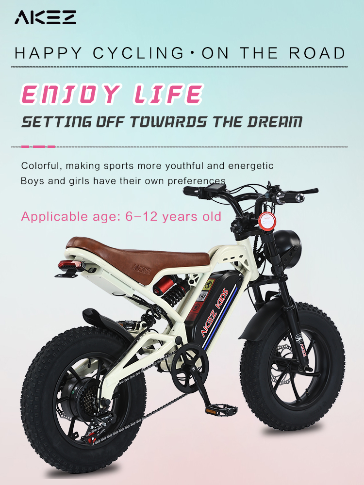 Akez Jaguar Kids Electric Bike 16-Inch 36V 350W 15.6ah with Safety Design