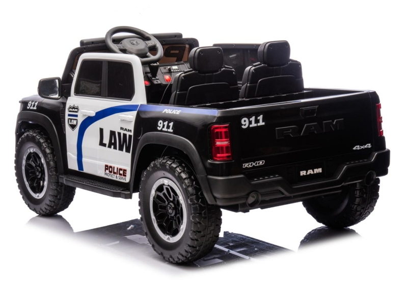 2025 New Licensed RAM 1500 Rho Police Super Truck Unisex Kids Ride-on Cars Electric Car for Children with Remote Control