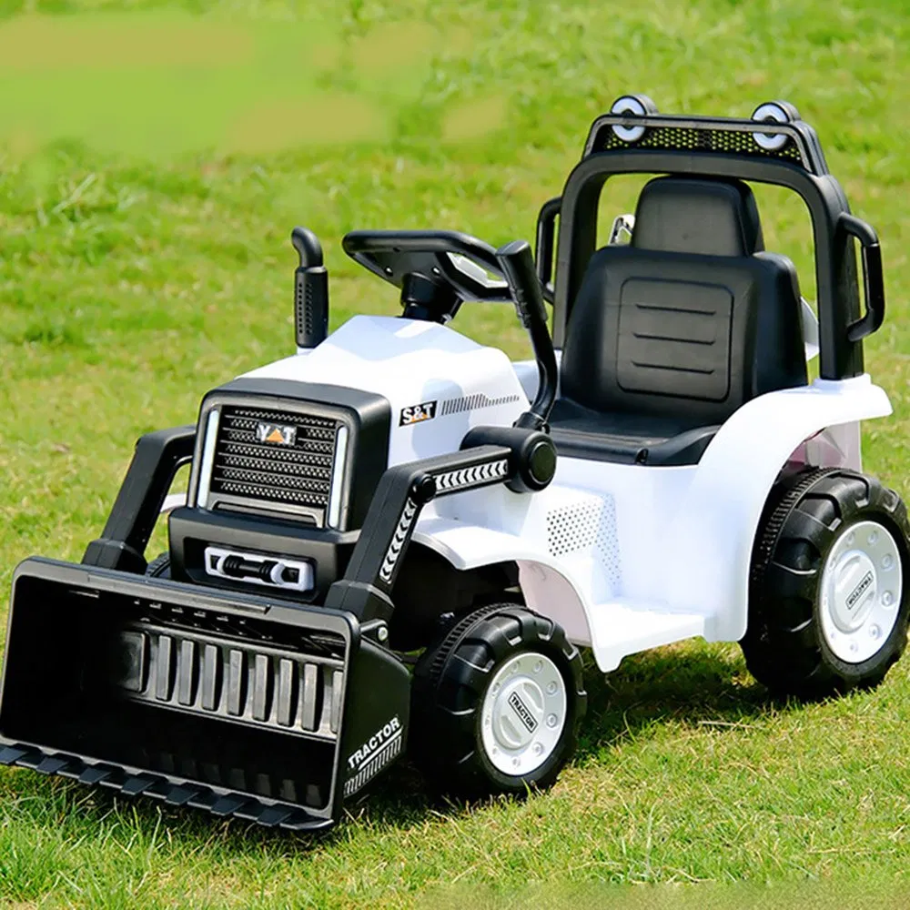 Children's Electric Bulldozer Ride-on Front Loader Excavator Rechargeable Four-Wheel Remote Control Construction Toy Vehicle