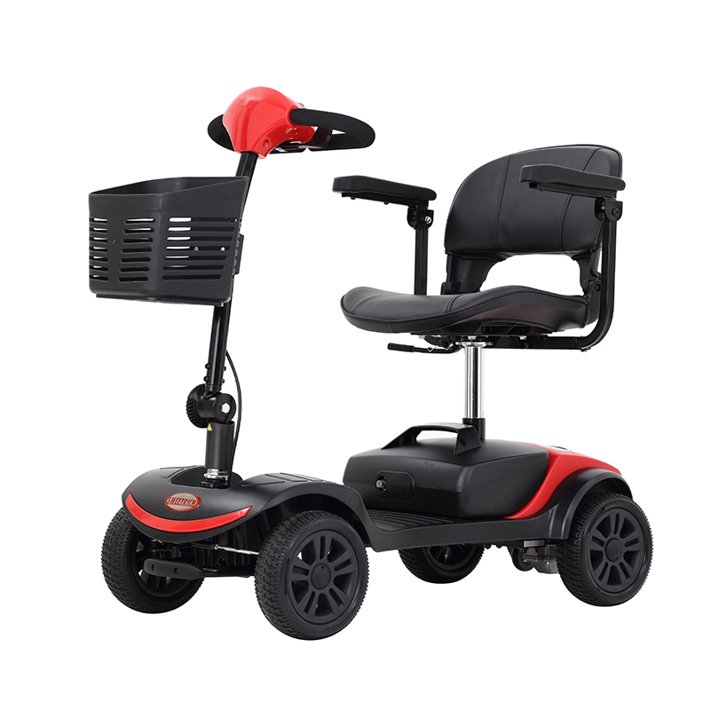 Folding Power 24V/200W Motor Lead-Acid 24V12ah Battery Disabled Handicap Adult Electric Mobility Scooter for Kids Disabled with Seat