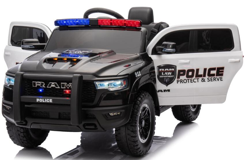 Licensed RAM 1500 Rho Police Super Truck Ride on Car for Kids