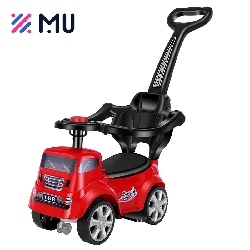 Multi-Functional Music Sliding Hand Push Toy Ride-on Cars for Children