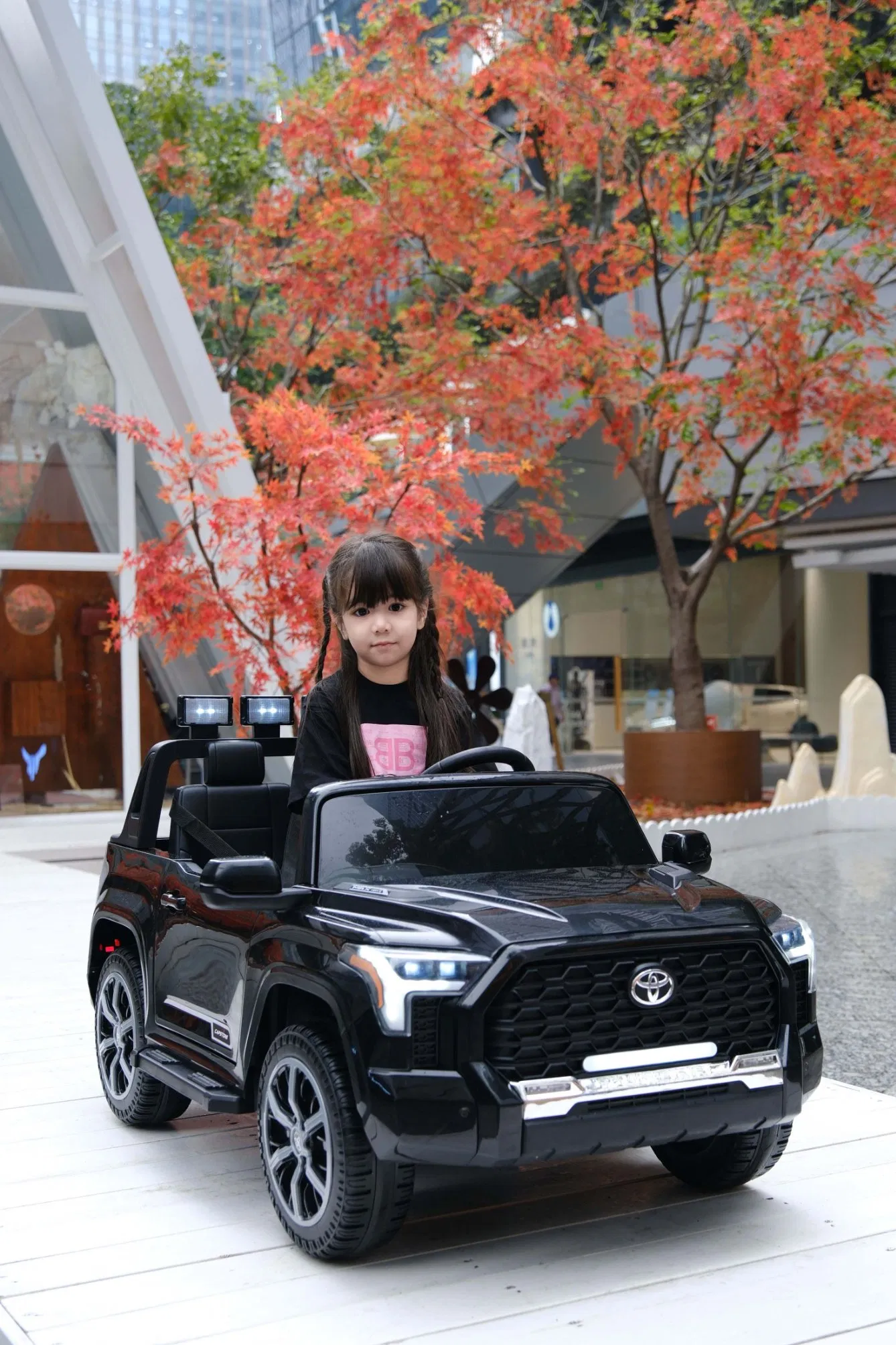 Official Toyota Kids Pickup Truck Electric Ride-on Toy with Bluetooth &amp; LED Lights