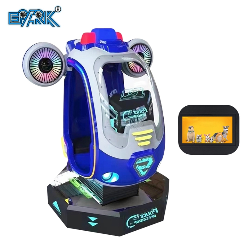 Police Space Ship Amusement Park Coin Operated Game Machine Kiddie Ride Gaming Machine