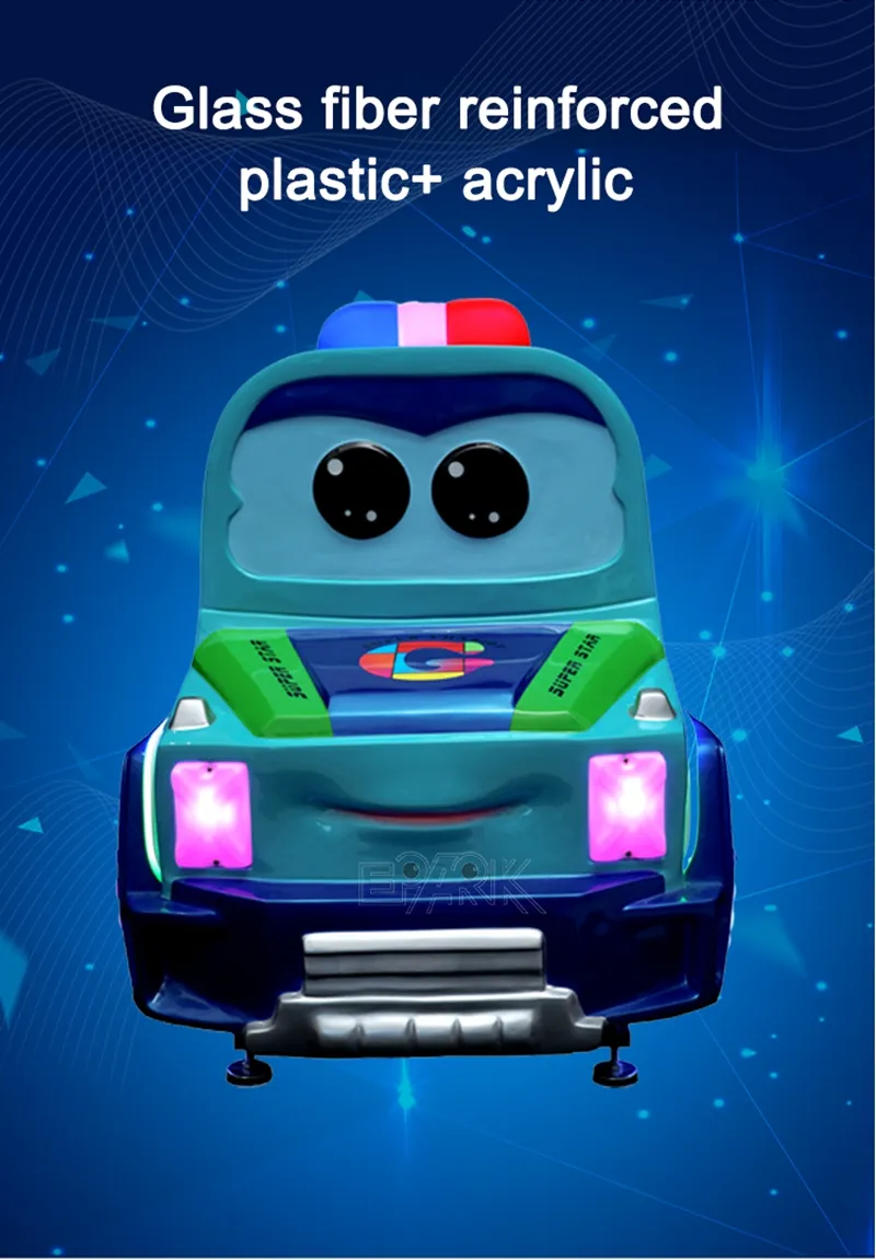 Police Car Kiddie Ride View 5