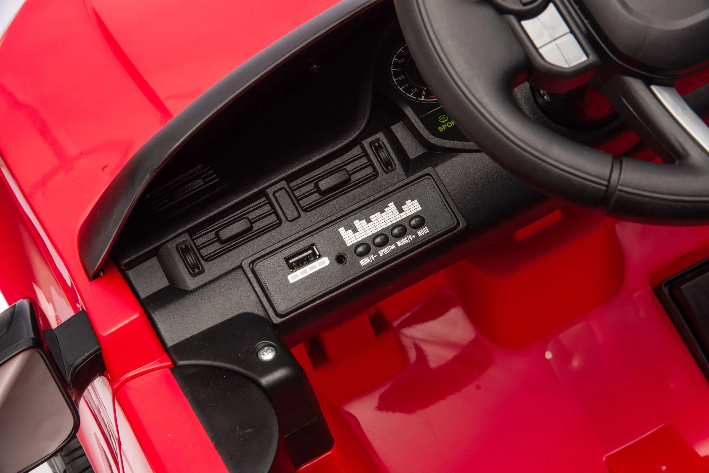 Kids Ride on Vehicle with LED Lights and Remote Control Features