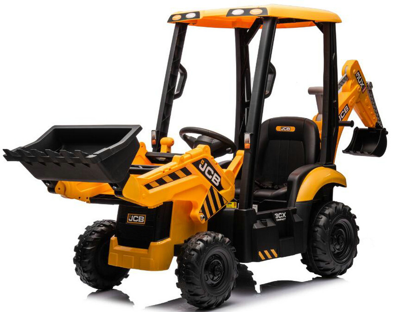 Jcb Licensed 12V Ride on Excavators Bulldozer, 2 in 1 Electric Construction Vehicle Kids Electric Car Ride on Toys