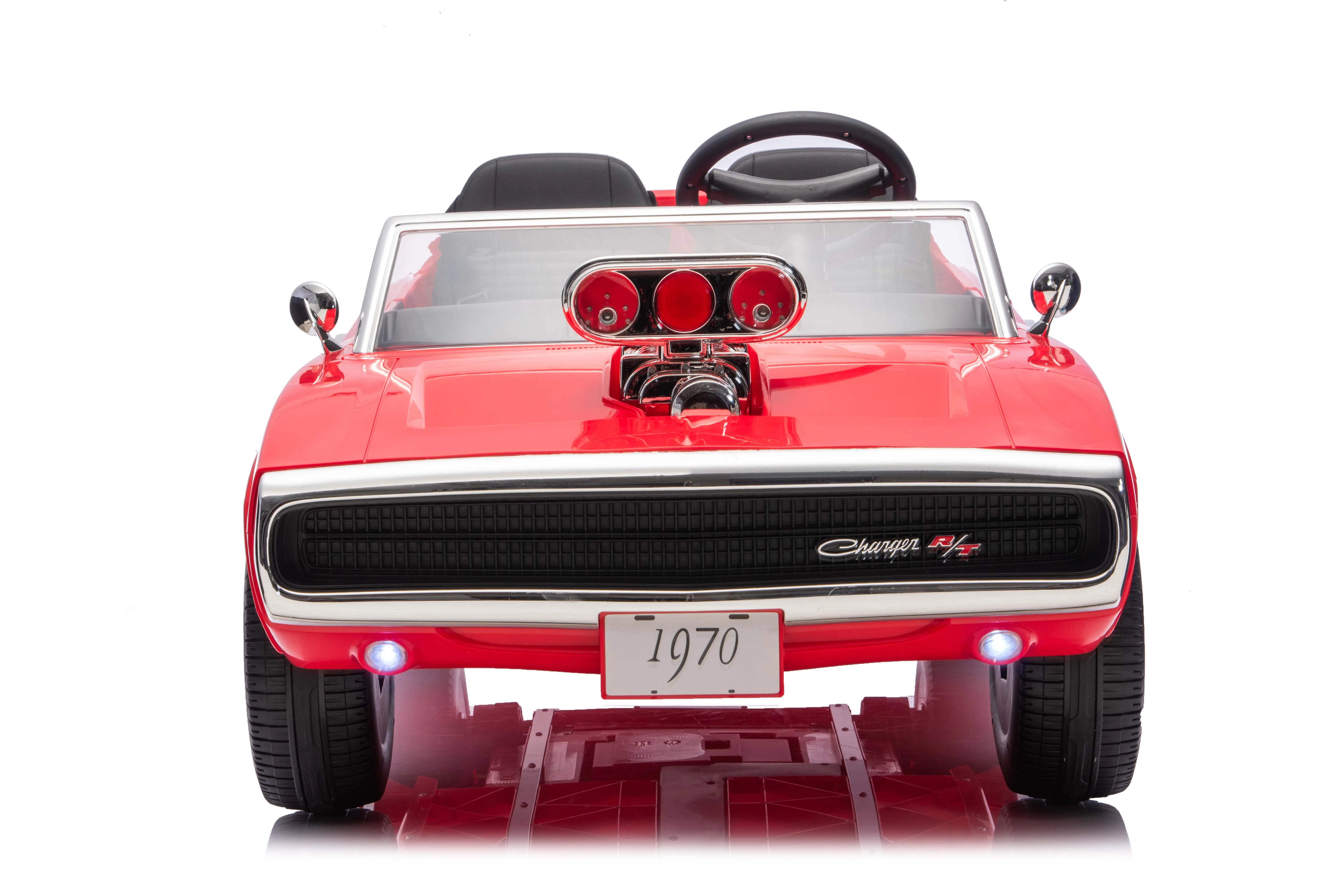 Classic Electric Car for Kids with Remote Control and Spray Feature