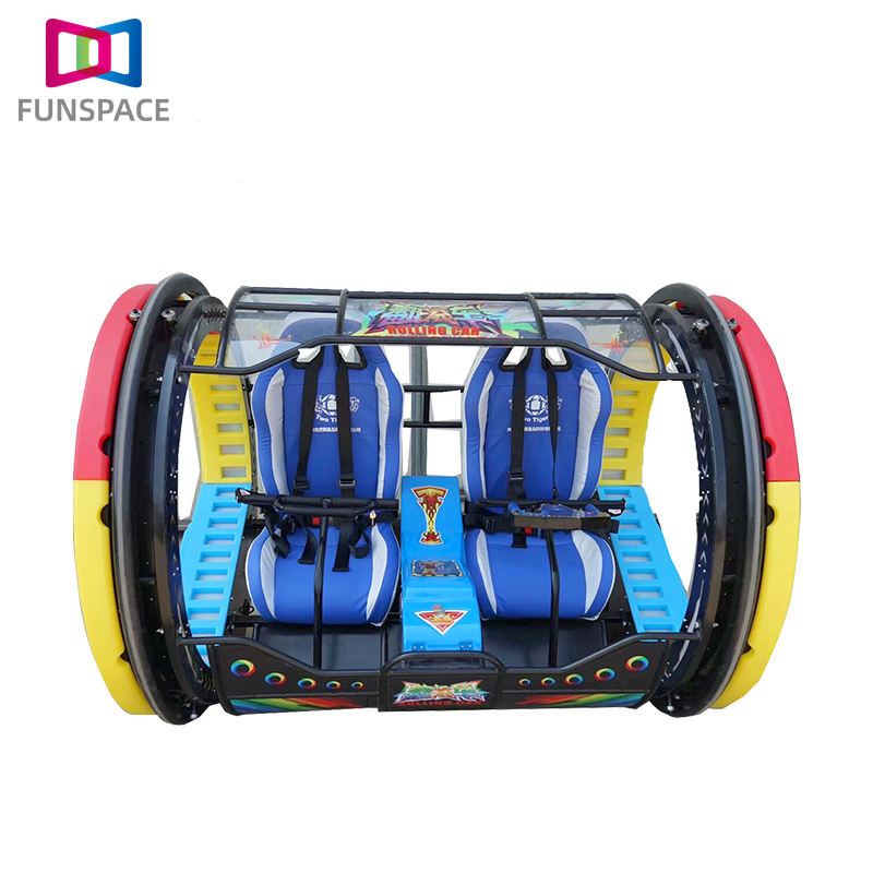 Funsapce High Quality 2-Seater 360 Degree Happy Rolling Car Hot Sale Amusement Park Ride City Park Shopping Mall Playhouse Alloy