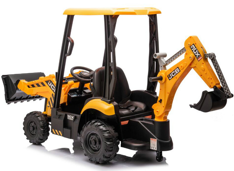 Jcb Licensed 12V Ride on Excavators Bulldozer, 2 in 1 Electric Construction Vehicle Kids Electric Car Ride on Toys