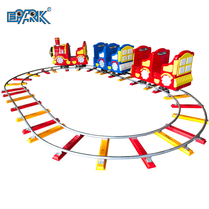 Amusement Park Rides Track My Train with 5 Seats Children Outdoor Playground Ride